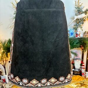 The Skies are Blue - Suede Skirt